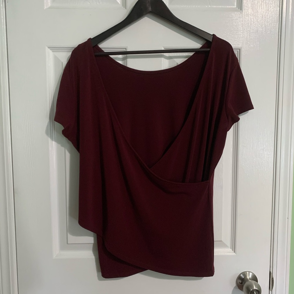 EXPRESS Cross Back Tee - Picture 2 of 3
